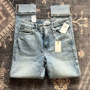 NWT Good American, Good Classic Slim Straight Jeans